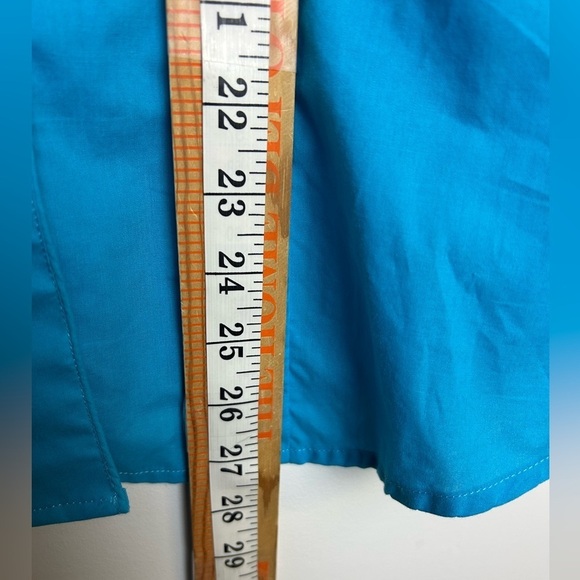 Roper Western Shirt M Ranch Snap Button Down Blue Long Sleeve Cowgirl embroidery - Picture 9 of 10